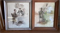 Vintage cream of wheat prints in frames