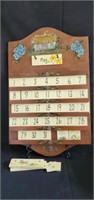 Wooden Hand Painted Perpetual Calender