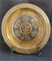 Milenium Talerz Krakow Poland Wooden Plate
