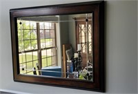 Bernhardt Wooden Frame Beveled Mirror