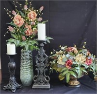 Floral Arrangements & Candle Holders