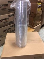 New-5 cases x 300 Clear Plastic Cups Case - No Lid