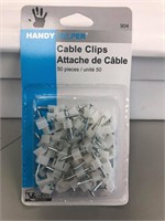 New - Cable Clips 24 bags x 50 pieces