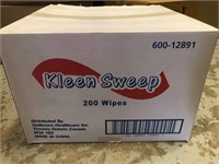 New - 5 Kleen Sweep Wipes Casses (1000 wipes)