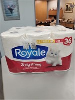 Royale Bathroom Tissue 12 Rolls = 36 rolls, 3 PLY
