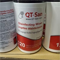QT- San Disinfecting Wipes - 120 Towels/tub