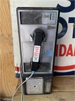 Old coin operated pay phone