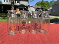 BUCYRUS and Galion Ohio milk bottles