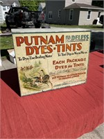 Putnam fadeless advertising tin cabinet