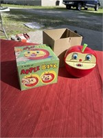 Tone toy apple bank in original box