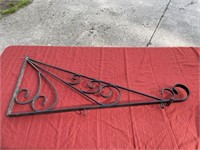 Cast iron sign holder