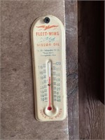 Fleet wing advertising thermometer