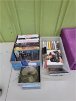 LARGE ASSORTMENT DVDS, CASSETTE TAPES, CDS, AND