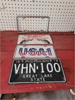 3 ASSORTED LICENSE PLATES