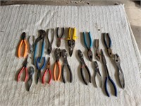 LARGE ASSORTMENT PLIERS, WIRE CUTTERS, NEEDLE