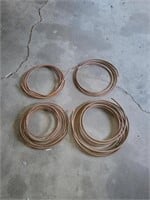 4 COILS ASSORTED COPPER TUBING