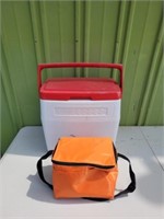 COLEMAN 16 COOLER & COLLAPSIBLE COOLER