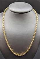 14 Karat Gold 18 Inch Rope Chain