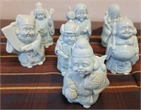 899 - Japanese Porcelain 7 Lucky God Figuri (T226)