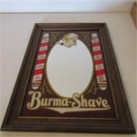 Burma Shave mirror sign.