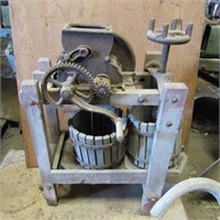 Antique wood cider press.