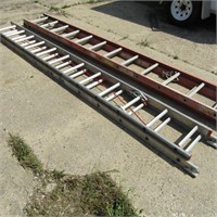 Aluminum extension ladder28'