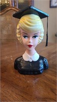 1994 Barbie Graduate Head Vase