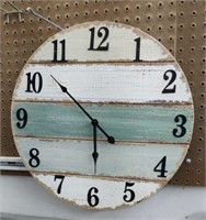 New 18" Beach Decor Clock.   Hands need to be