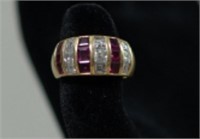 18 Karat  Ruby and Diamond Ring