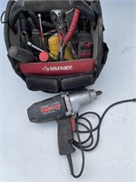 Lot:  Tool bag w/ Tools & Impact Wrench