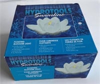 7.5" Blue Hydrotools Floating Flower Candle