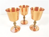 Coppercraft Guild Goblets (x3)