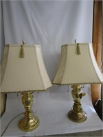 Brass Lamps 27"T