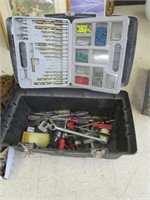 Plastic Tool Box With Tools