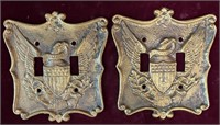 Pair of Metal Light Switch Covers