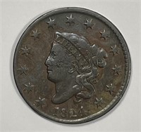 1824 Matron Liberty Head Large Cent Very Fine VF