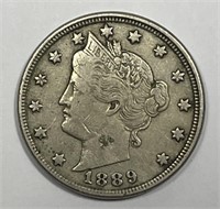 1889 Liberty Head Nickel Very Fine VF