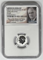 2015 Roosevelt Silver Reverse Proof Dime NGC PF69
