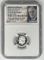 2015-W Roosevelt Silver Proof Dime NGC PF70 UCAM