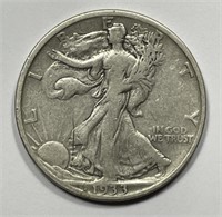 1933-S Walking Liberty Silver Half Fine F