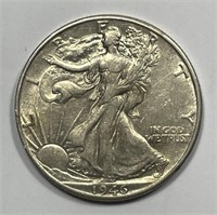 1946-D Walking Liberty Silver Half AU