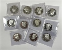 2004-2009 Silver Proof Kennedy Halves 11 Pieces