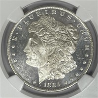 1884-O Morgan Silver $1 NGC MS62 DPL