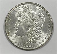 1887 Morgan Silver $1 Brilliant Uncirculated BU