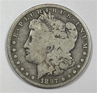1887-O Morgan Silver $1 Fine F