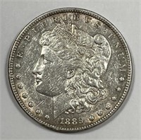 1889 Morgan Silver $1 AU