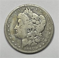 1891-O Morgan Silver $1 Good G