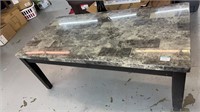 Marble linear coffee table