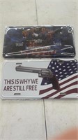 American Patriotism license plates