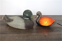 Duck Brass Light & Decoy